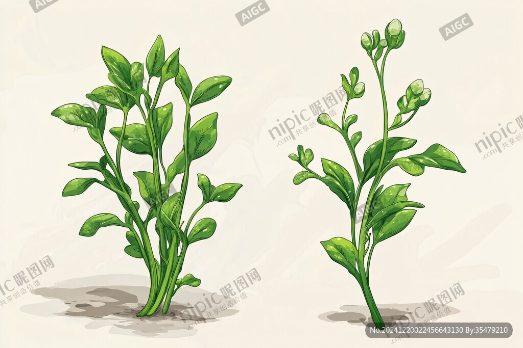 豆苗插画