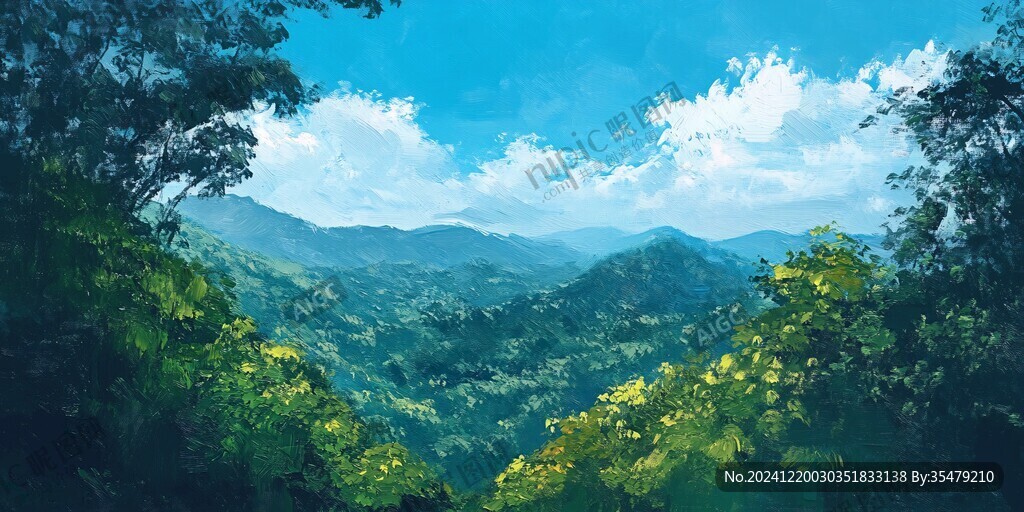 风景厚涂