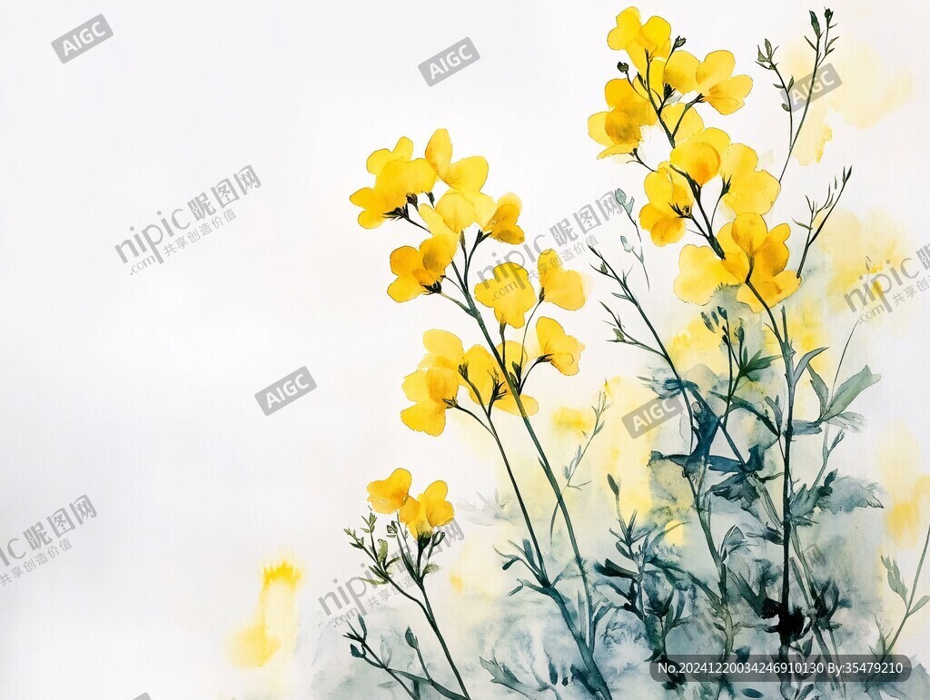唯美小黄花