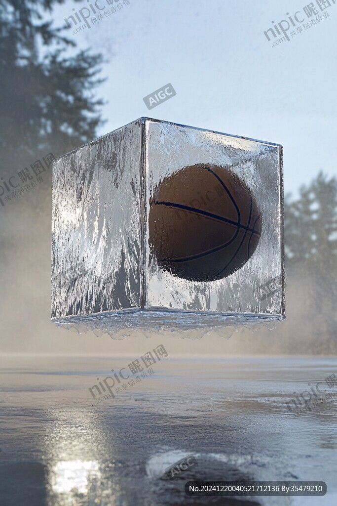 篮球立体画