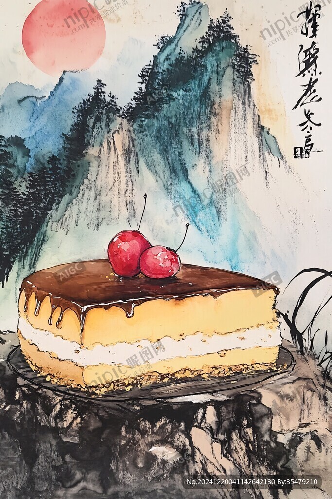 水彩蕴重阳