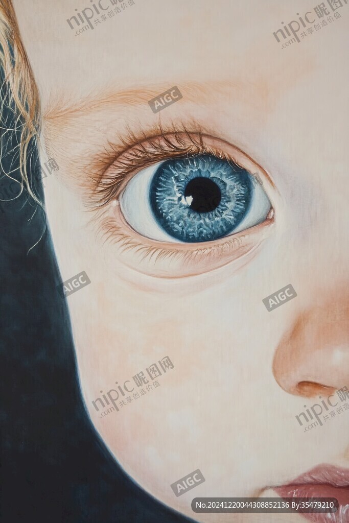 油画眼睛