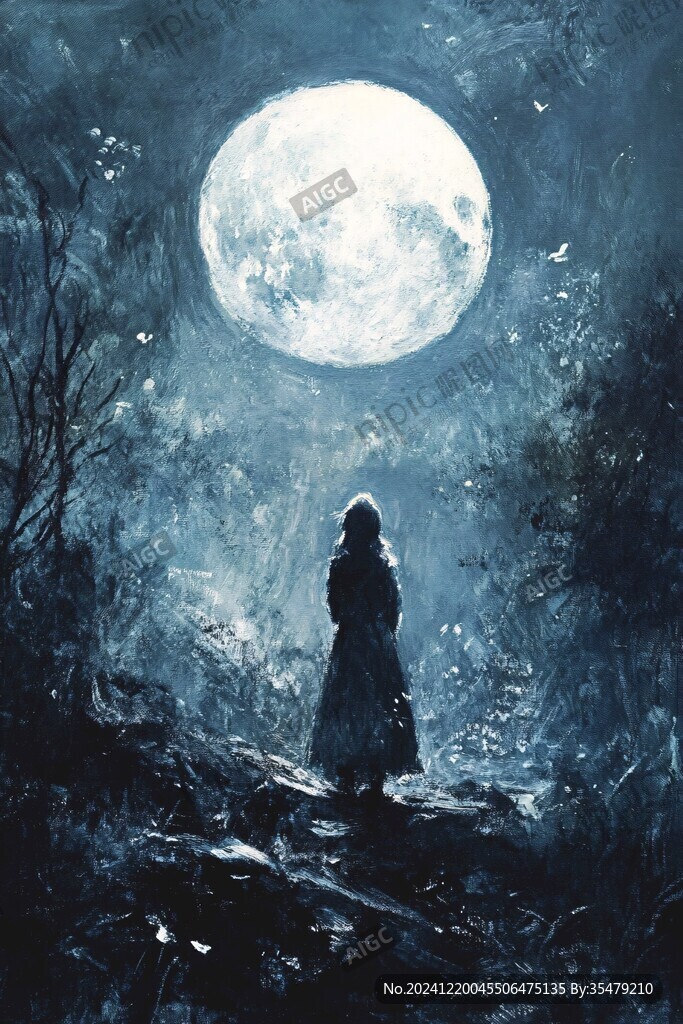 蓝月夜梦幻唯美奇幻