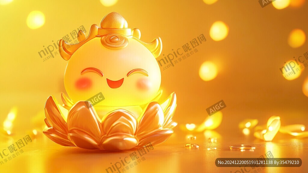q版招财小神牛