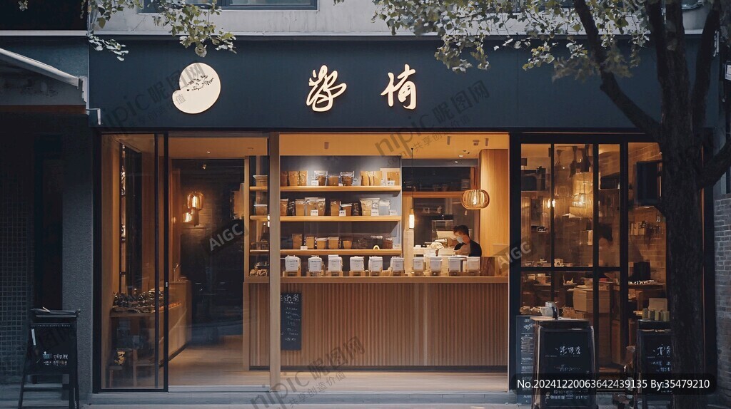 茶铺门头设计
