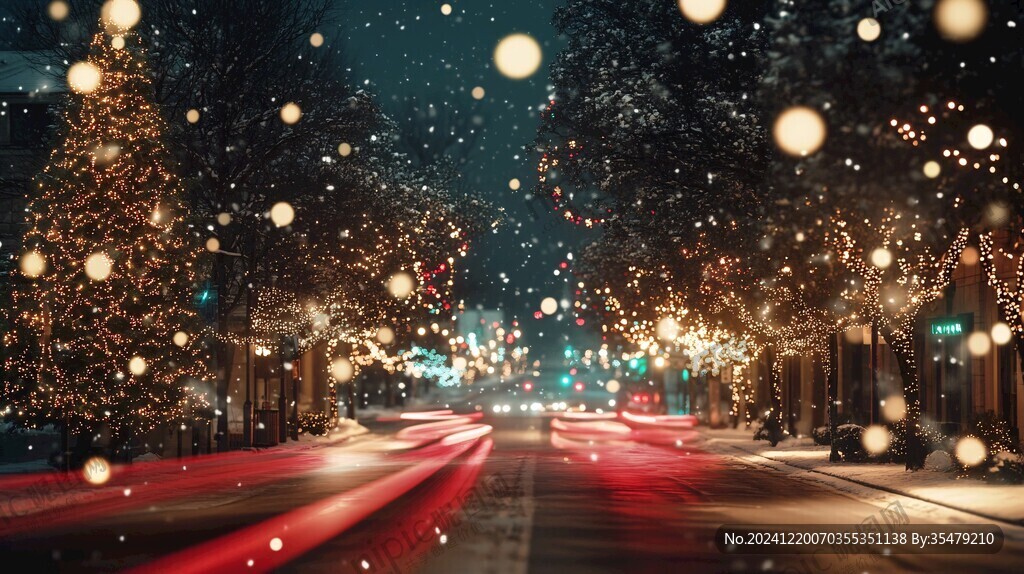 唯美雪夜