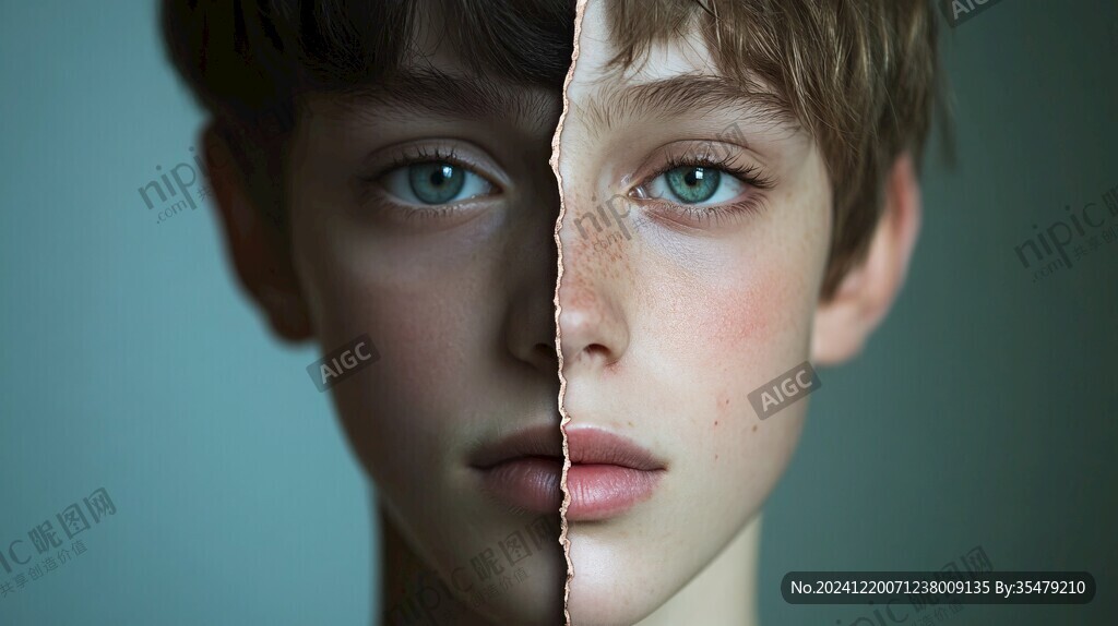 3d效果男孩