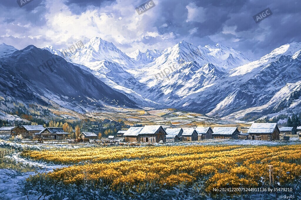 宽屏风景画