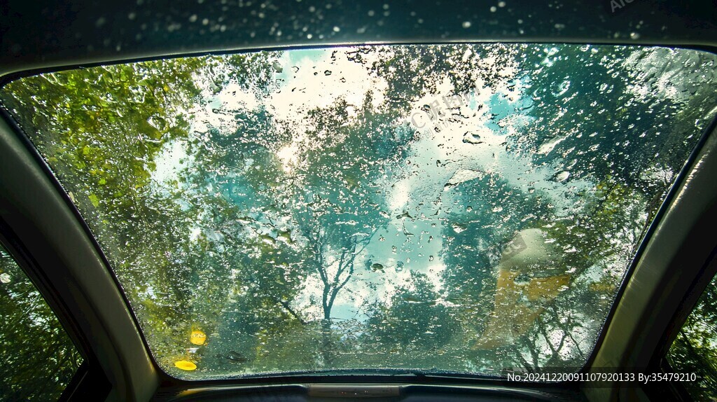 雨天车窗