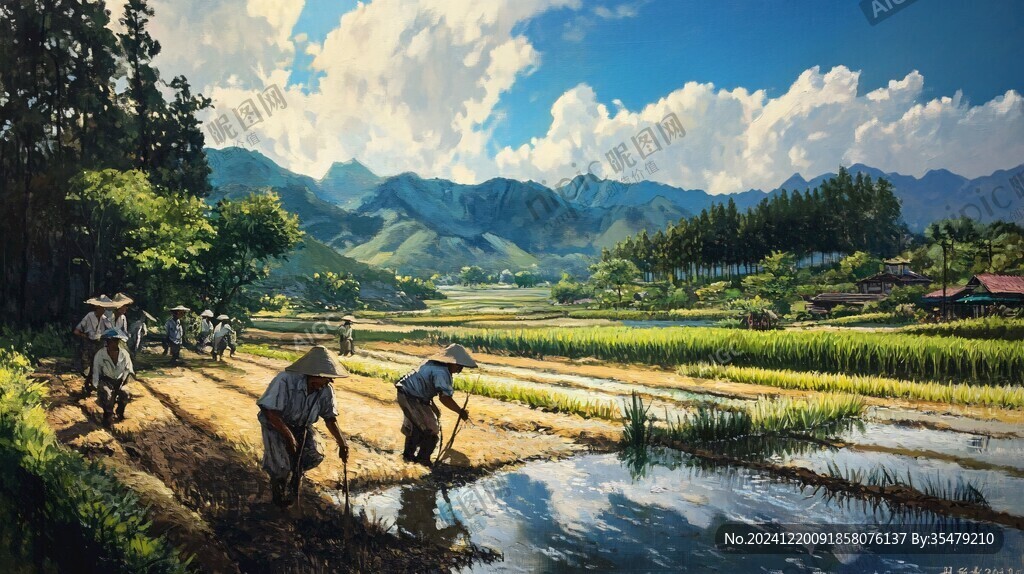 朝鲜族农业生活场景
