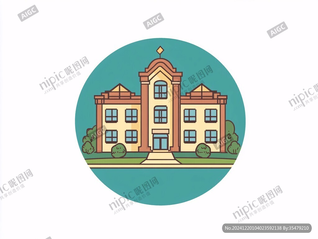 建筑插画logo
