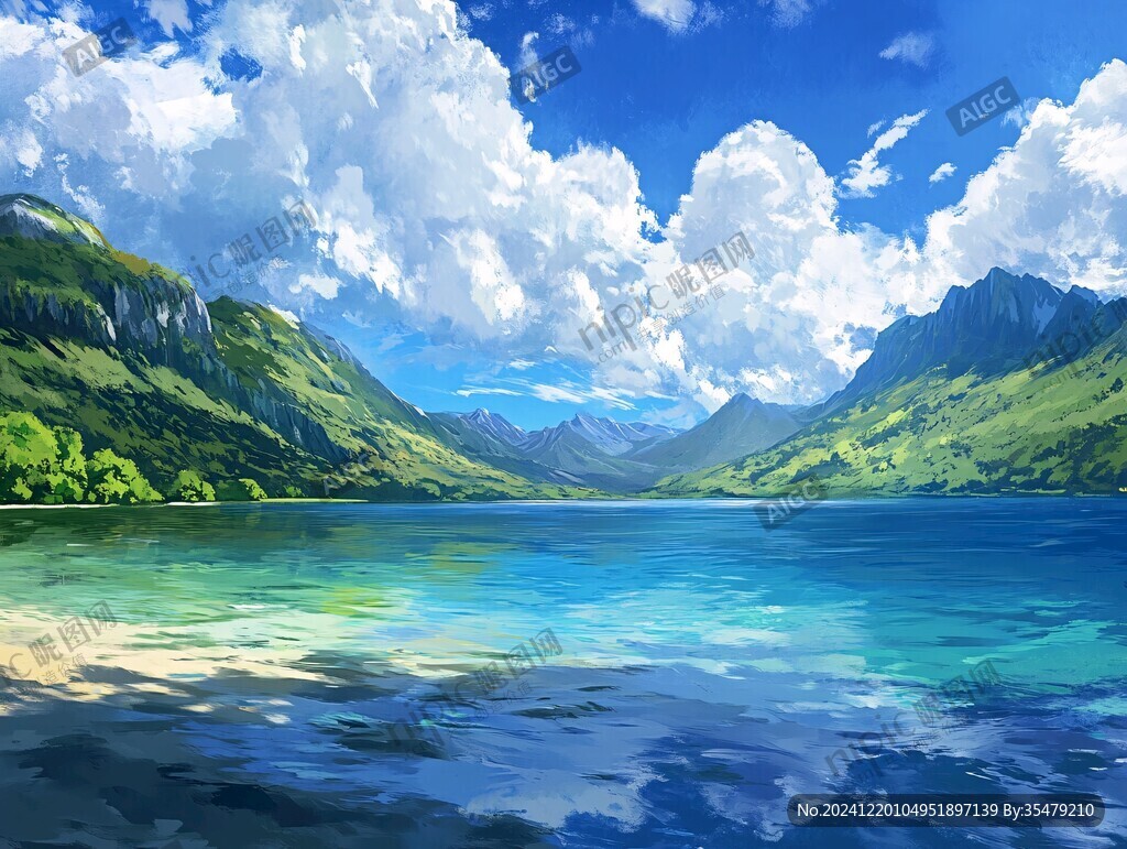 宽屏风景画