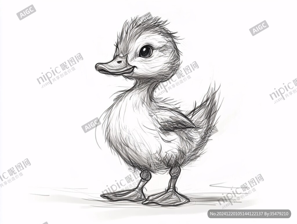 小鸭手绘