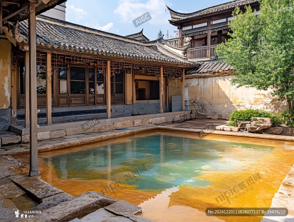 版画基地纯净水池