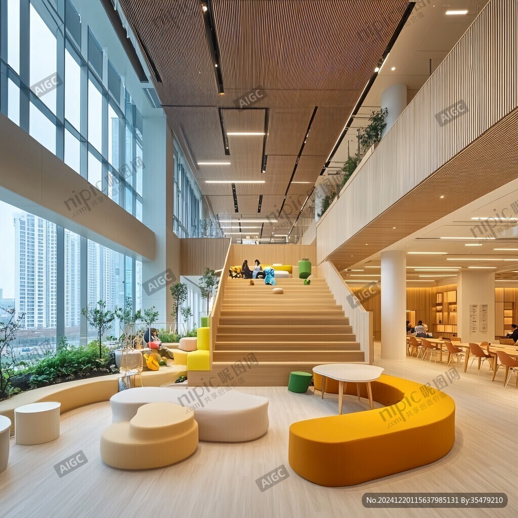 书店儿童区阅读阶梯