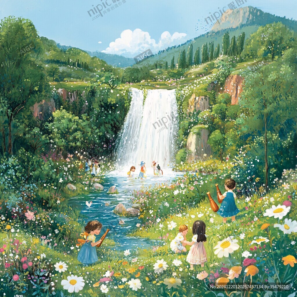 梦幻儿童插画超治愈
