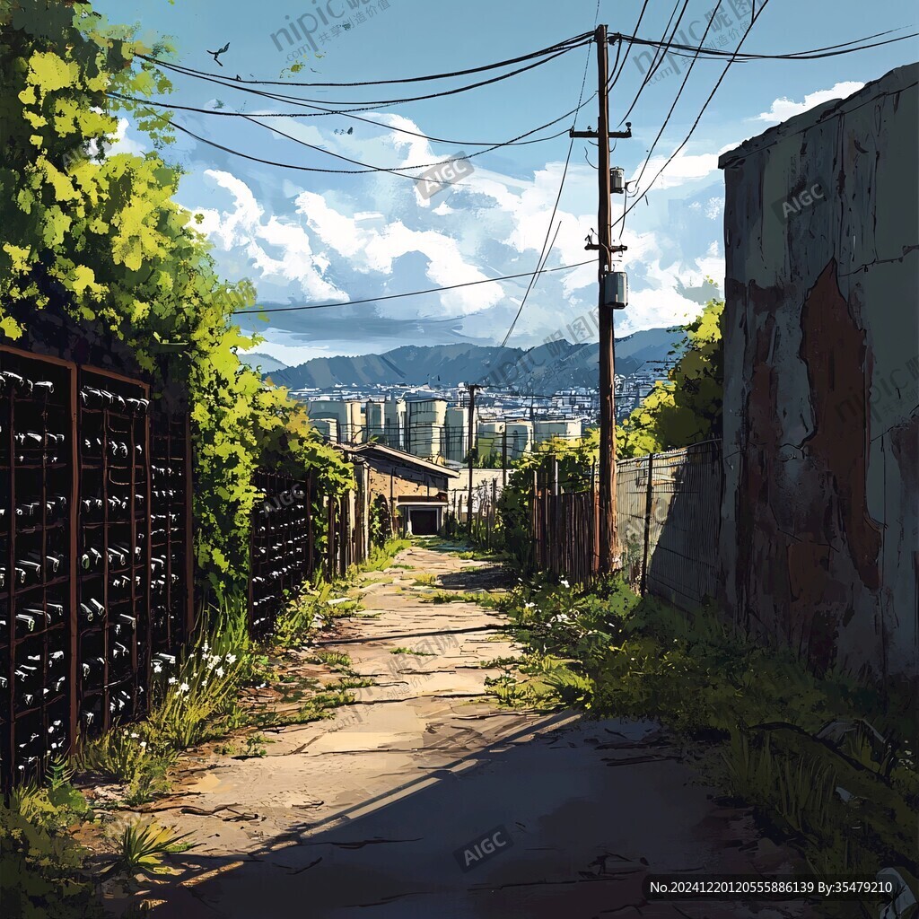 动漫场景插画