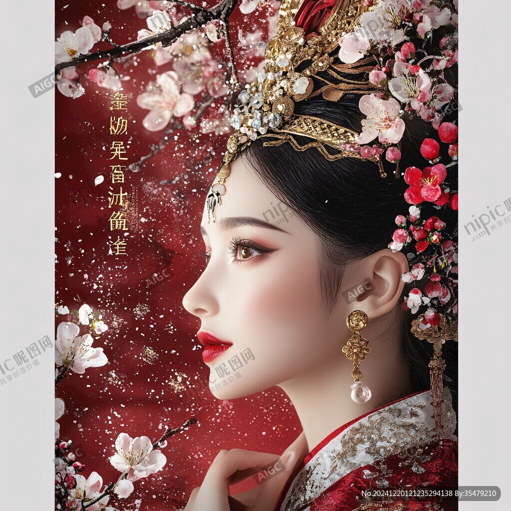古风新娘头饰