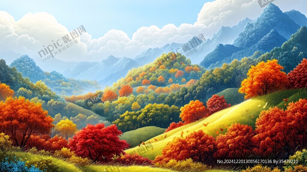 宽屏风景画