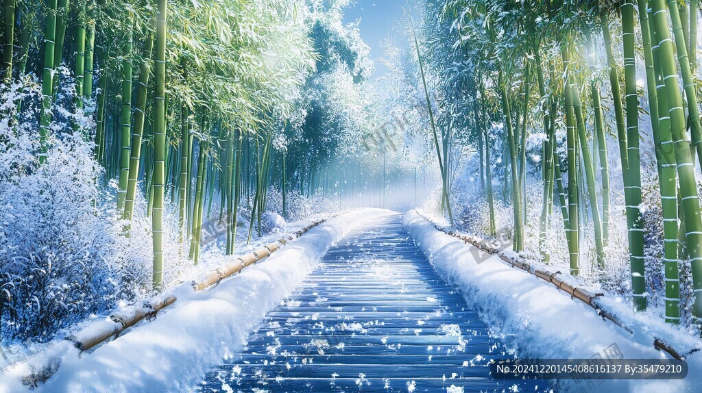 唯美竹林小路