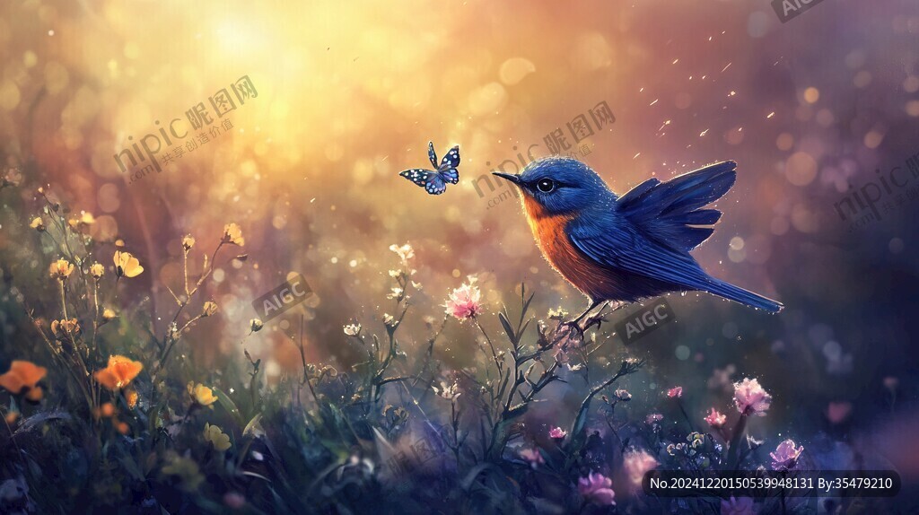 春天花鸟壁纸