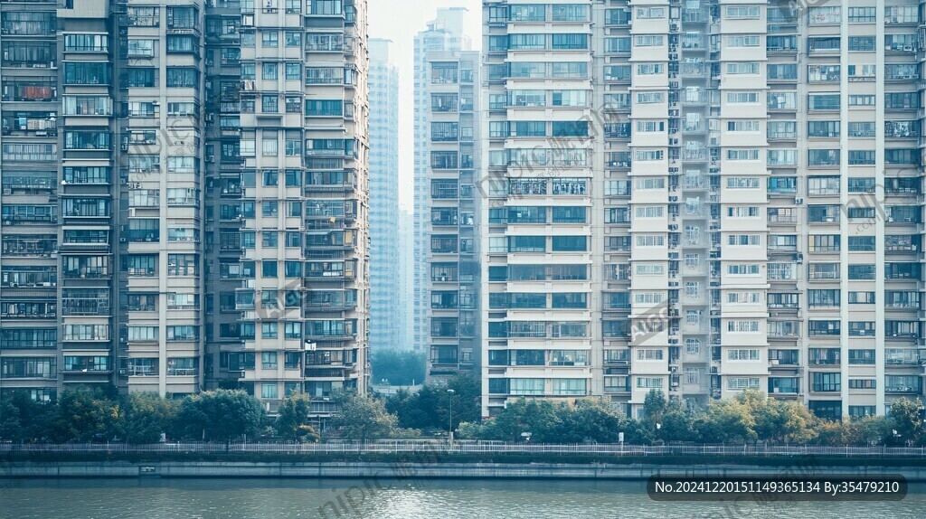 楼房倒景