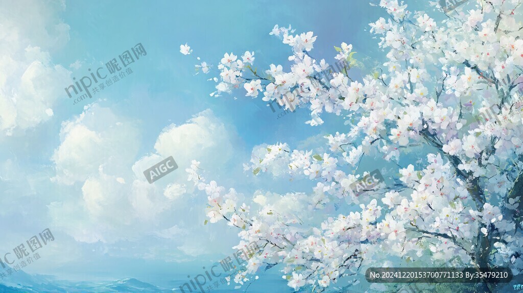 古风场景春暖花开