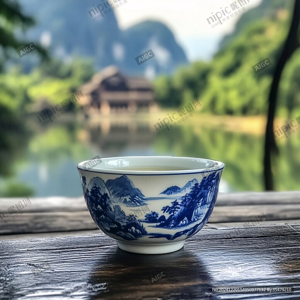 茶杯山水