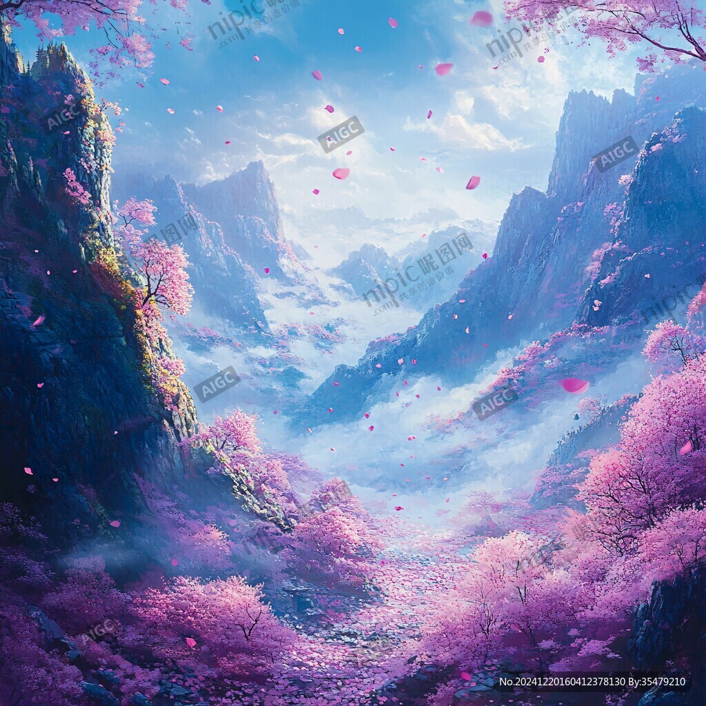 古风场景春暖花开