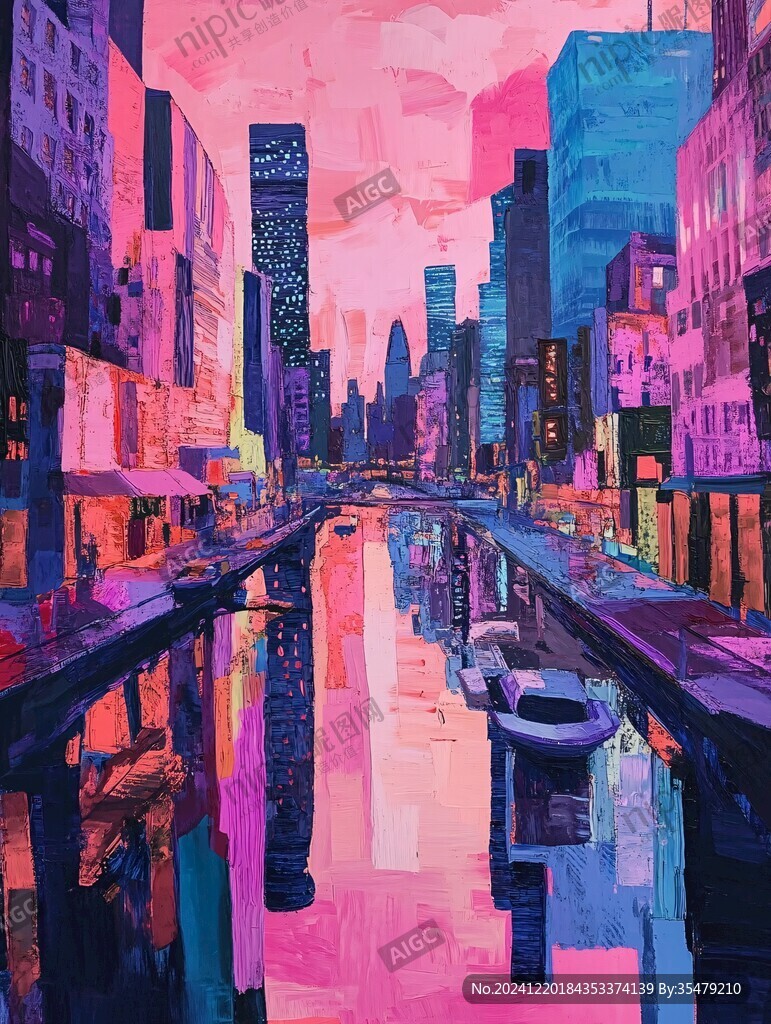 粉色城市结构