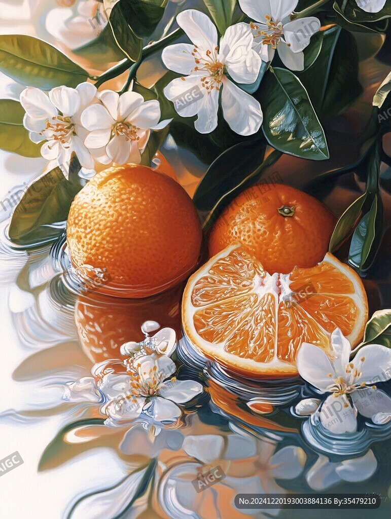 砂糖橘插画设计