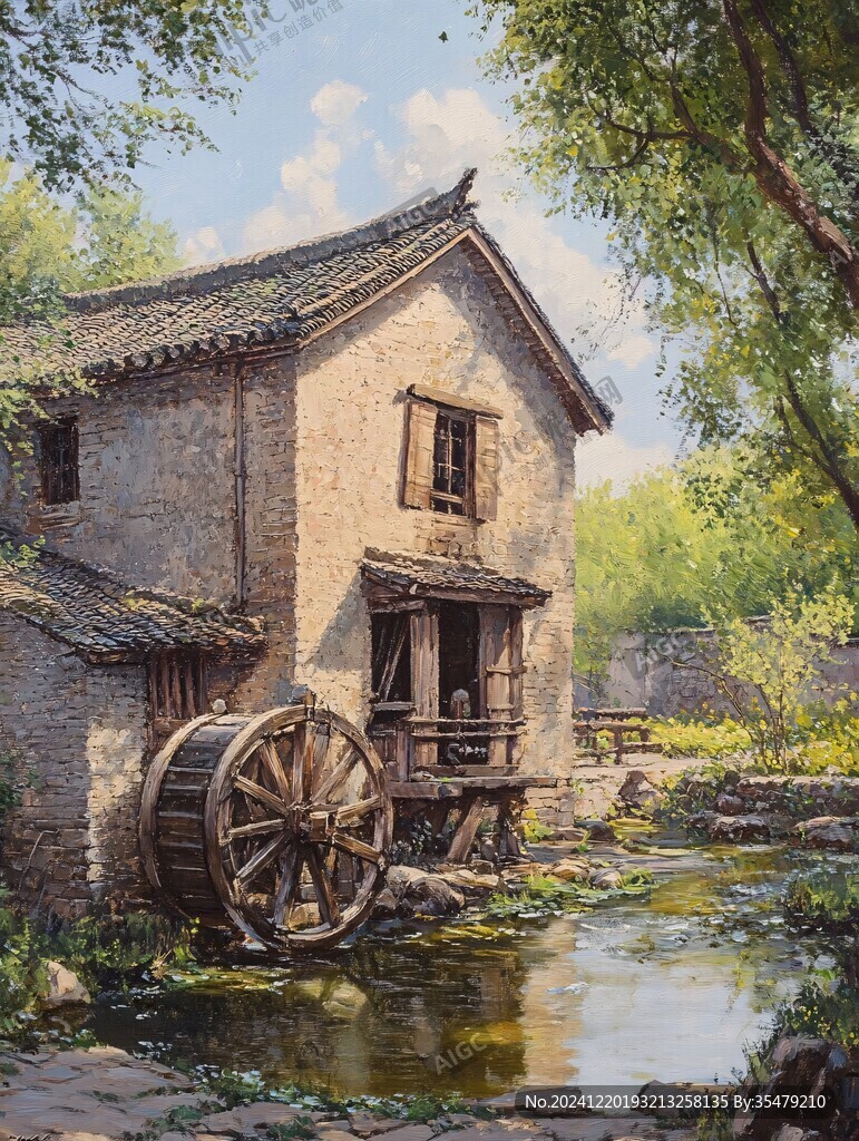 怀旧场景乡村印象