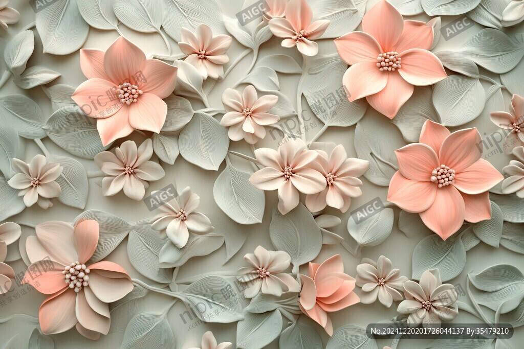 3d立体花壁纸