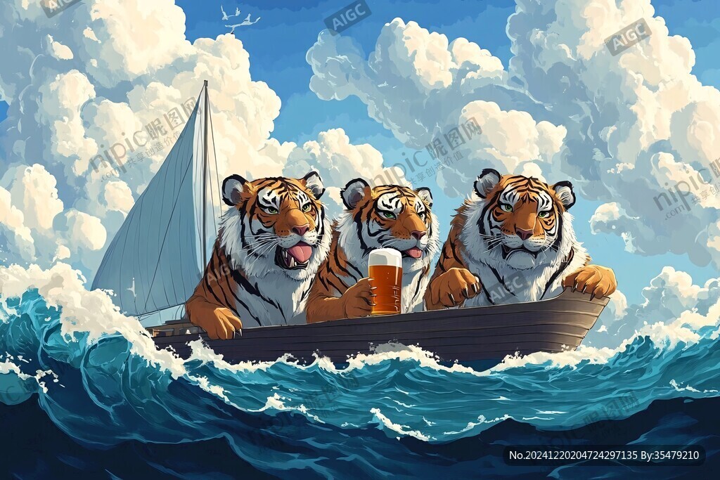 虎ip形象插画