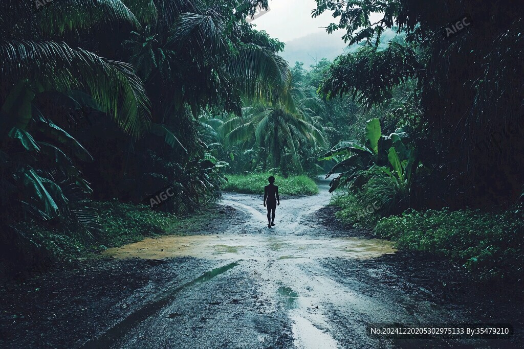 漫步场景热带雨林