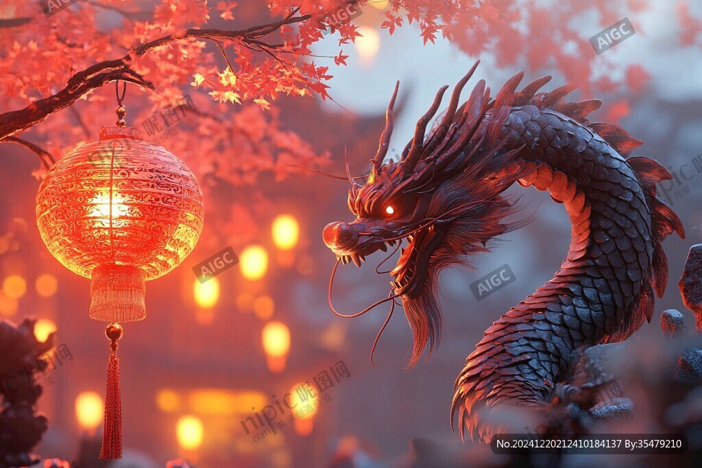 龙年横版插画