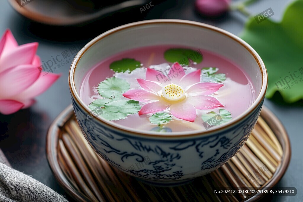 杯中荷花