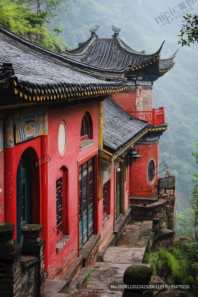 山间古刹