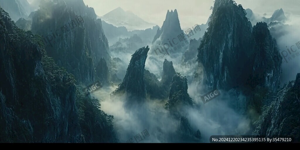 影片质感山脉图