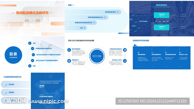 物流配送模式研究论文PPT