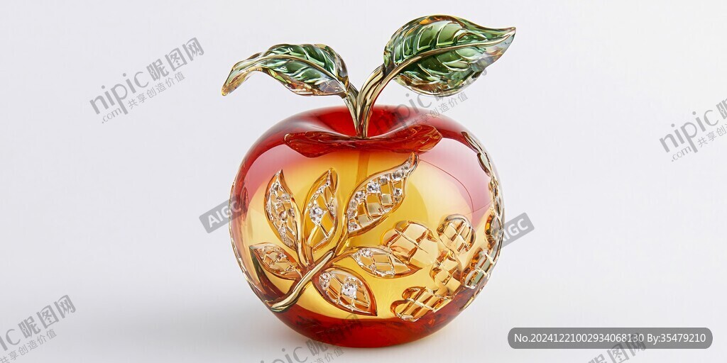 琉璃苹果工艺品