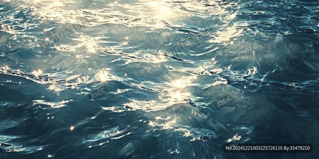 逆光海水