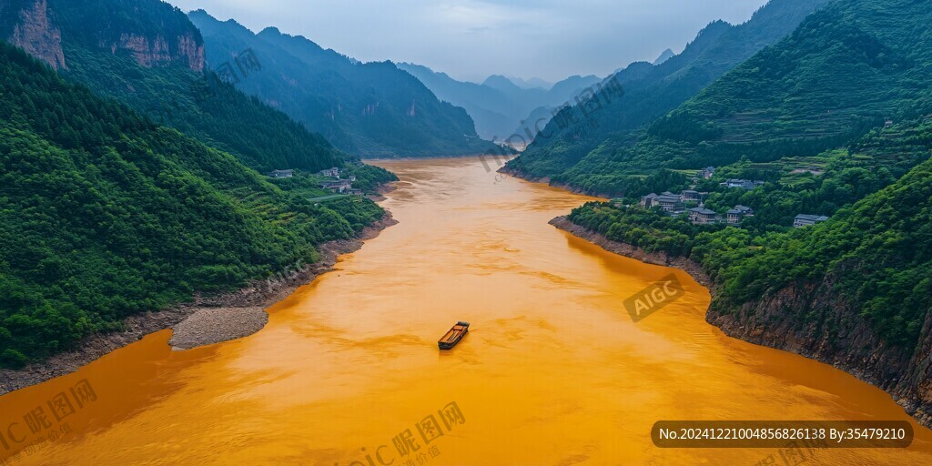黄色的长江水