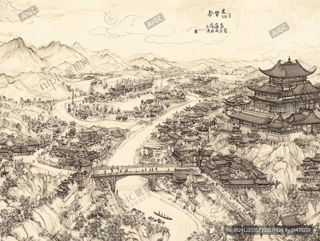 城隍阁手绘