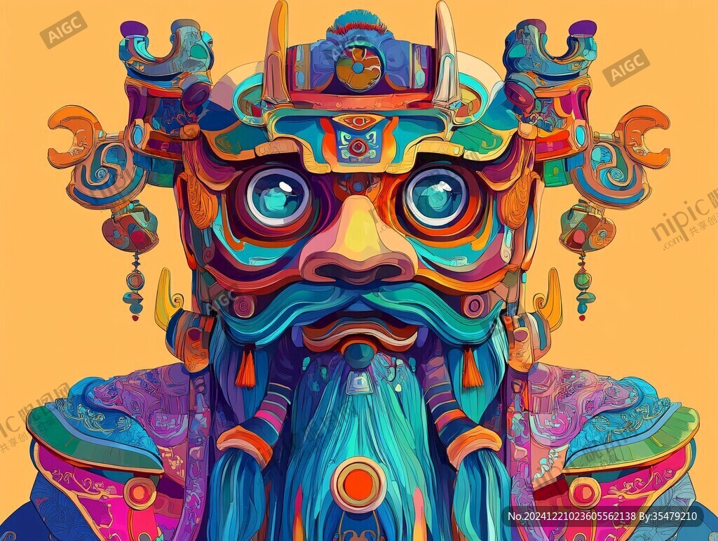 醒狮潮流插画