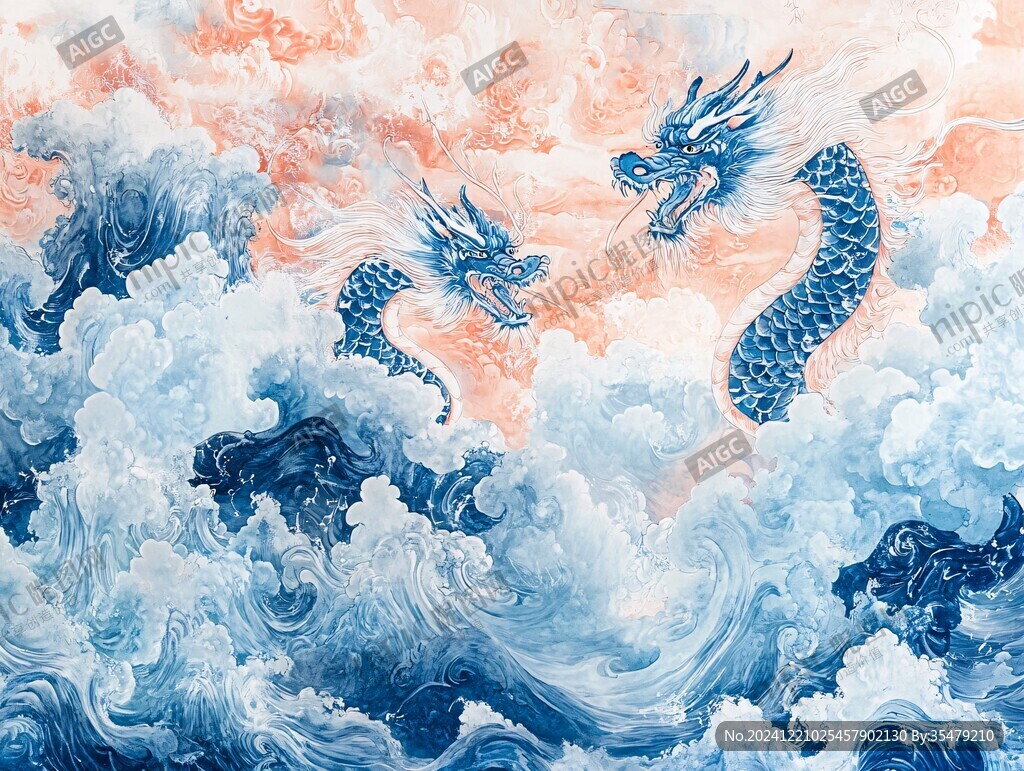 龙年系列包装插画