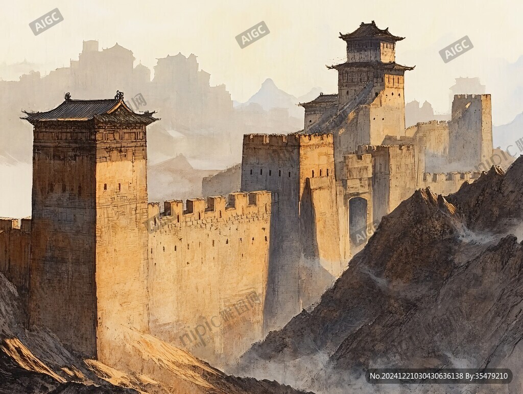 大境门插画