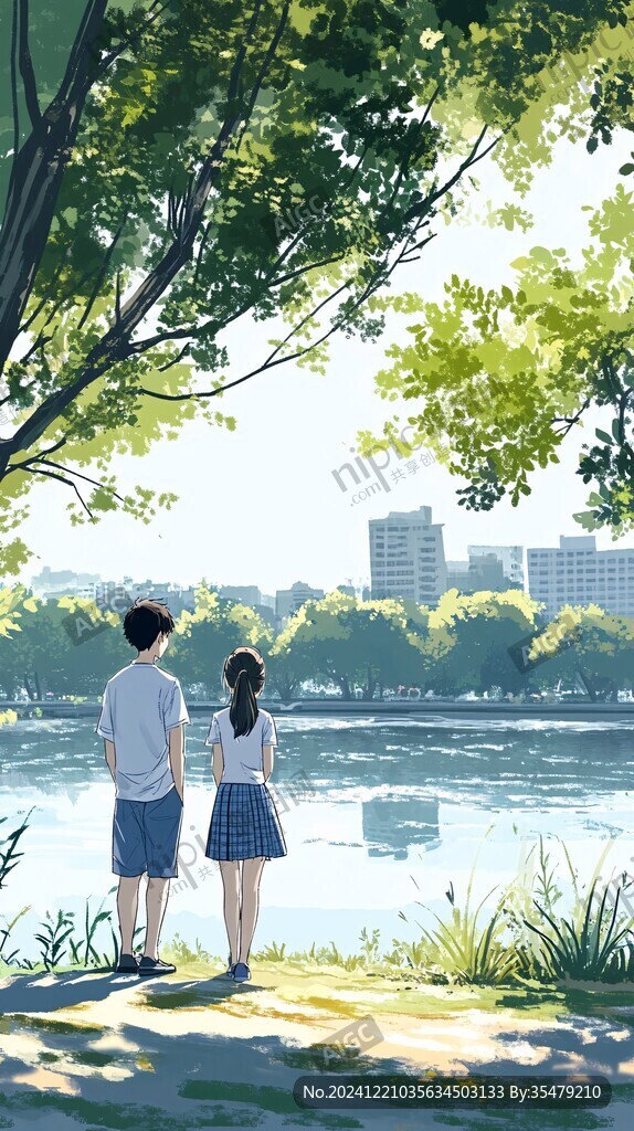 青春校园插画