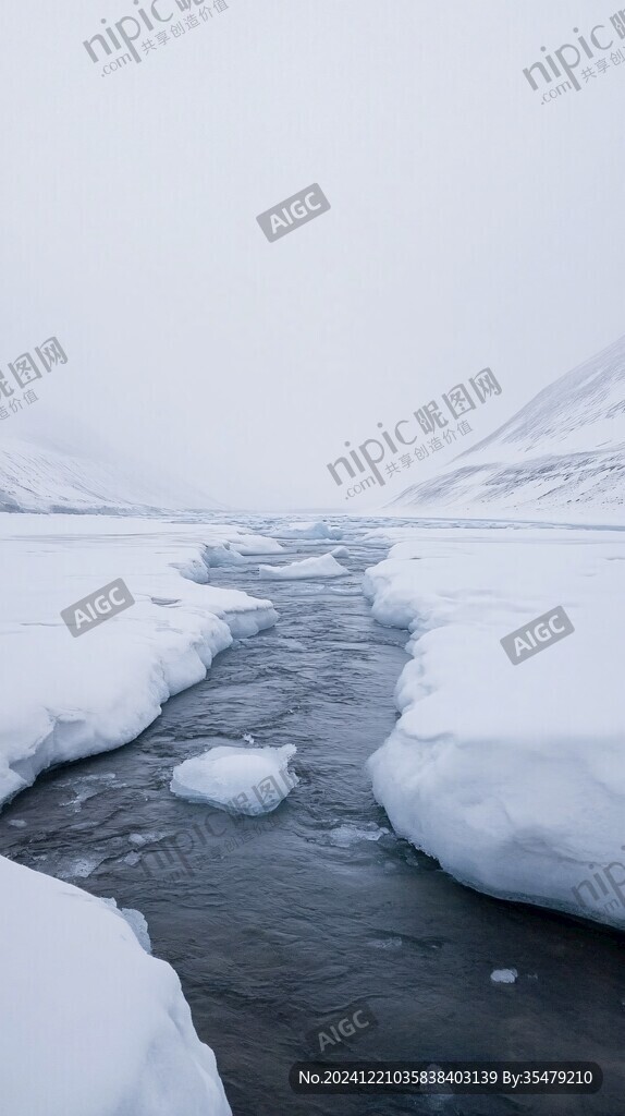 河谷风雪