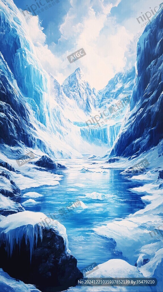雪山原画